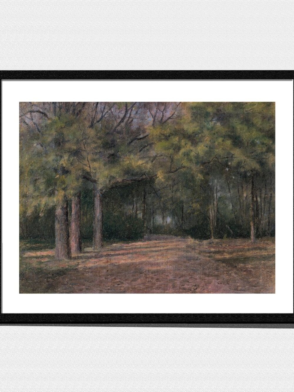 Art Print, Forest Path Impressionist Landscape